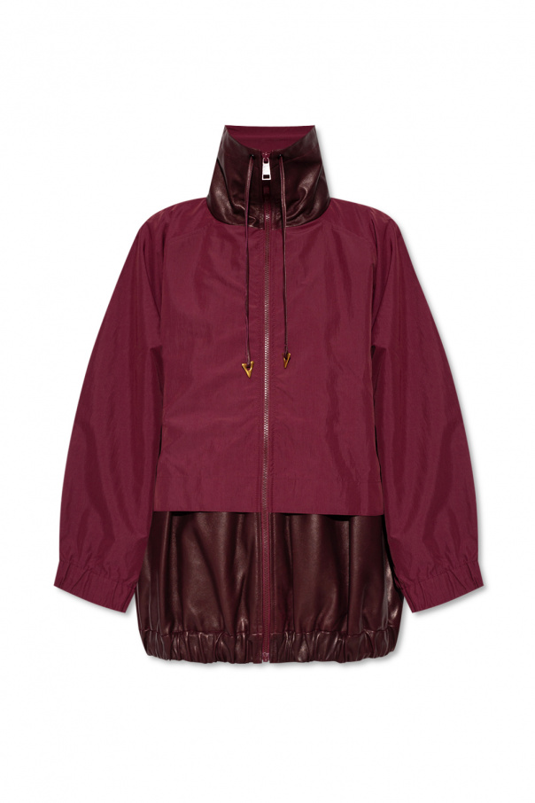 Dondup burgundy rain 2024 jacket